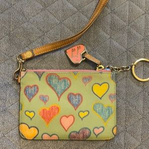 EUC Dooney & Bourke Wristlet/Key Chain